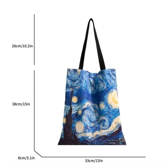 Van Gogh's Starry Night Tote - Picture 4 of 7